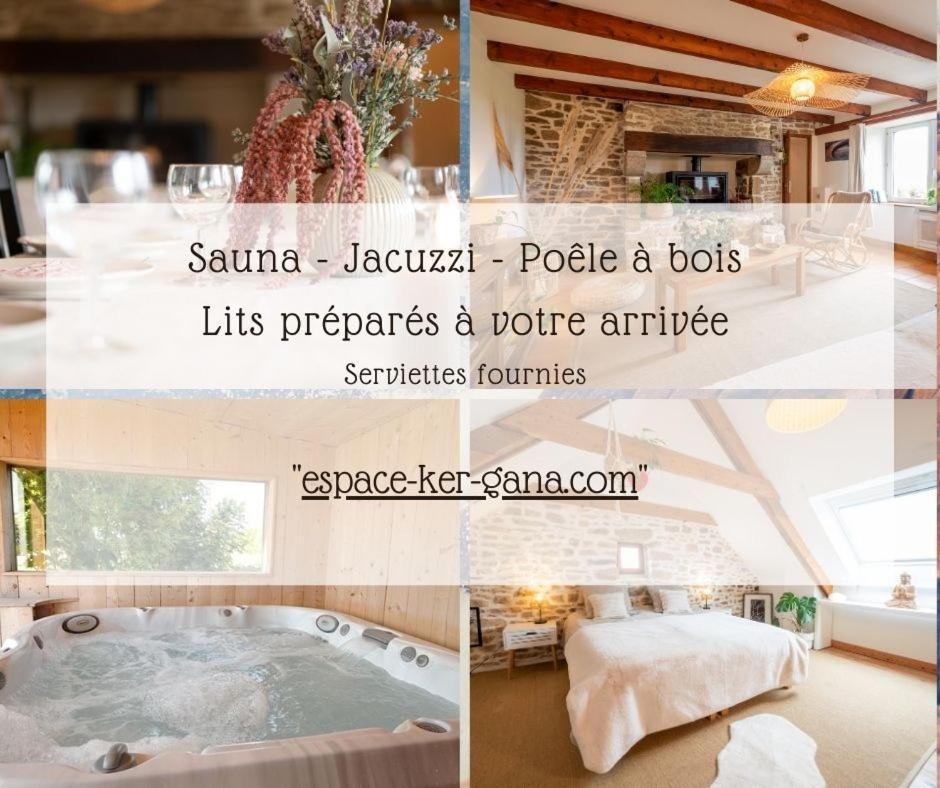 Ker Gana Sauna, Jacuzzi, Poele A Bois Plourin  Экстерьер фото